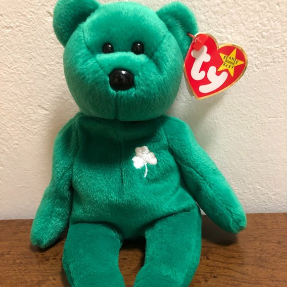 1997 TY ERIN  BEANIE BABY  RED STAMP QUALITY CONTROL 472 TUSHTAG MARCH 17,1997 - Picture 2 of 13
